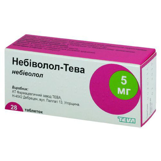 Небіволол-Тева таблетки 5 мг №28